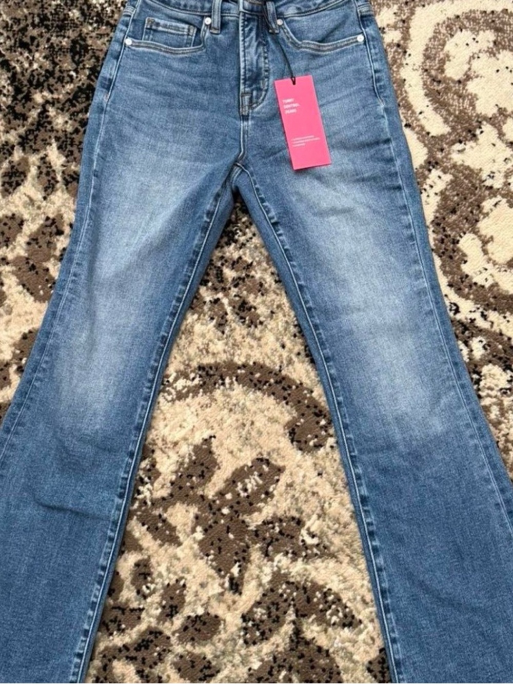 Classic Medium Blue Flare Jeans — Women's Wide Leg Denim